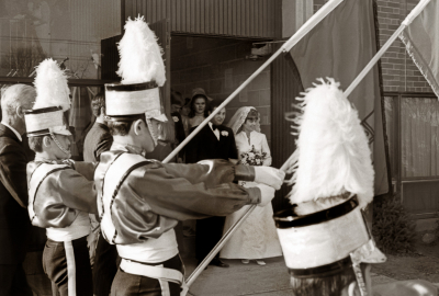 Toronto Optimist Honour Guard (Vern Johansson's wedding, April 11, 1970)
Photo by Don Daber
Keywords: 1970