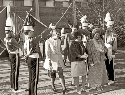 Toronto Optimist Honour Guard (Vern Johansson's wedding, April 11, 1970)
Photo by Don Daber
Keywords: 1970
