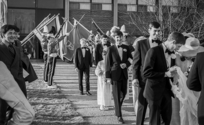 Toronto Optimist Honour Guard (Vern Johansson's wedding, April 11, 1970)
Photo by Don Daber
Keywords: 1970