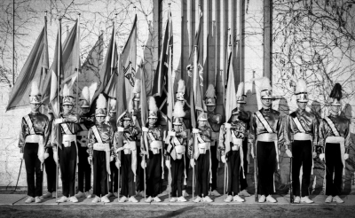 Toronto Optimist Honour Guard (Vern Johansson's wedding, April 11, 1970)
Photo by Don Daber
Keywords: 1970