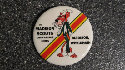 Madison Scouts button, Early 1970s
Submitted by Judy Ferguson
Keywords: 1970 button