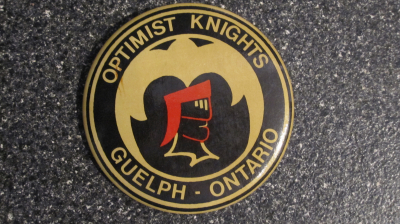 Optimist Knights button, Early 1970s
Submitted by Judy Ferguson
Keywords: 1970 button